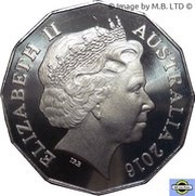 50 Cents - Elizabeth II 4th Portrait - Her Majesty The Queen 90th Birthday - Frosted obverse image