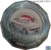 50 Cents - Elizabeth II 4th Portrait - 05 - Holden FB, Australia, 2016 reverse image