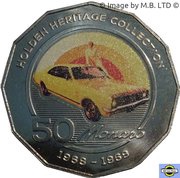 50 Cents - Elizabeth II 4th Portrait - 07 - Holden HK Monaro, Australia, 2016 reverse image