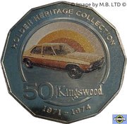 50 Cents - Elizabeth II 4th Portrait - 08 - Holden HQ Kingswood, Australia, 2016 reverse image