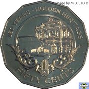 50 Cents - Elizabeth II 4th Portrait - 12 - Holden Heritage 160 Years, Australia, 2016 reverse image