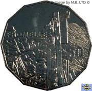 50 Cents - Elizabeth II 4th Portrait - Fromelles, Australia, 2016 reverse image