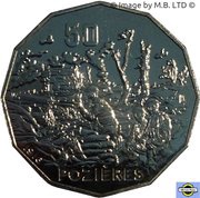 50 Cents - Elizabeth II 4th Portrait - Pozieres, Australia, 2016 reverse image