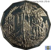 50 Cents - Elizabeth II 4th Portrait - Australians at War - Indonesian Confrontation, Australia, 2016 reverse image