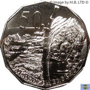 50 Cents - Elizabeth II 4th Portrait - Australians at War - Malayan Emergency, Australia, 2016 reverse image