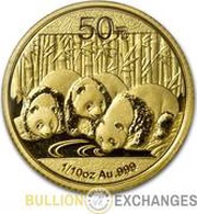 50 Yuan Panda, China, 2013 reverse image