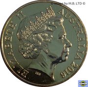 50 Cents - Elizabeth II 4th Portrait - 50th Anniversary of Decimal Currency - Gold Plated obverse image