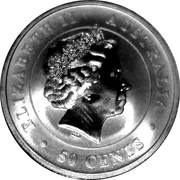 50 Cents - Elizabeth II 4th Portrait - Tiger Shark obverse image