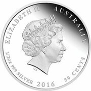 50 Cents - Elizabeth II 4th Portrait - 1916 Australia's first ANZAC Day obverse image