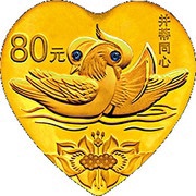 80 Yuan Auspicious Culture, China, 2017 reverse image