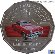 50 Cents - Elizabeth II 4th Portrait - 03 - Ford Mainline Utility, Australia, 2017 reverse image