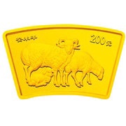 200 Yuan Year of the Sheep; Arc, China, 2003 reverse image