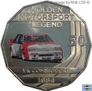 50 Cents - Elizabeth II 4th Portrait - Holden High Octane - 1984 VK Commodore, Australia, 2018 reverse image
