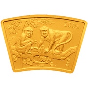 200 Yuan Year of the Monkey, China, 2004 reverse image