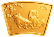 200 Yuan Year of the Dog, China, 2006 reverse image
