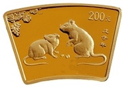 200 Yuan Year of the Rat, China, 2008 reverse image