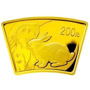 200 Yuan Year of the Rabbit, China, 2011 reverse image