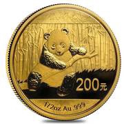 200 Yuan Panda, China, 2014 reverse image