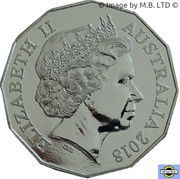 50 Cents - Elizabeth II 4th Portrait - "3801" A Legend of Steam obverse image