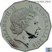 50 Cents - Elizabeth II 4th Portrait - Battle of Amiens obverse image