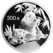 300 Yuan Panda, China, 2007 reverse image