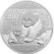 300 Yuan Panda, China, 2012 reverse image