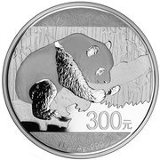 300 Yuan Panda, China, 2016 reverse image