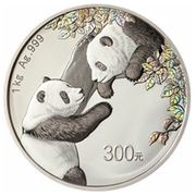 300 Yuan Panda, China, 2023 reverse image