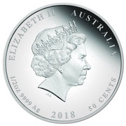 50 Cents - Elizabeth II 4th Portrait - Newborn - Silver Proof obverse image