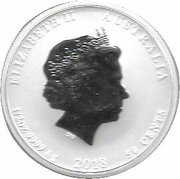 50 Cents - Elizabeth II 4th Portrait - Year of the Dog - Coloured obverse image