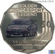 50 Cents - Elizabeth II 4th Portrait - Holden High Octane - 1996 VR Commodore, Australia, 2018 reverse image