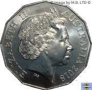 50 Cents - Elizabeth II 4th Portrait - Possum Magic obverse image