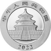 1000 Yuan Panda; Platinum obverse image