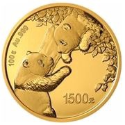 1500 Yuan Panda, China, 2023 reverse image
