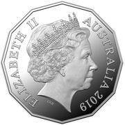 50 Cents - Elizabeth II 4th Portrait - International Year of Indigenous Languages - Silver Proof obverse image