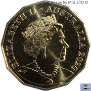 50 Cents - Elizabeth II 6th Portrait - The Man from Snowy River obverse image