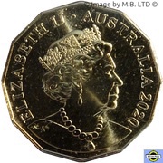 50 Cents - Elizabeth II 6th Portrait - Waltzing Matilda obverse image