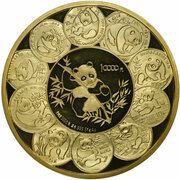 10 000 Yuan 10th Anniversary of Panda Coinage, China, 1991 reverse image