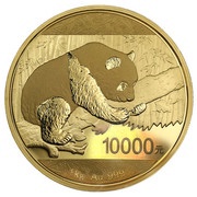 10 000 Yuan Panda, China, 2016 reverse image