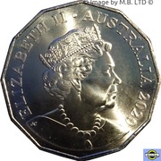 50 Cents - Elizabeth II 4th Portrait - Skippy - 50th Anniversary obverse image