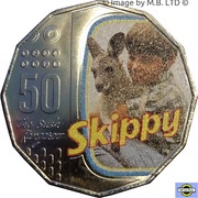 50 Cents - Elizabeth II 4th Portrait - Skippy - 50th Anniversary, Australia, 2020 reverse image