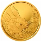 20 000 Yuan Year of the Rabbit, China, 2023 reverse image