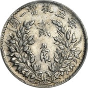 2 Jiao Szechuan-Shensi Soviet; "Fat Man dollar" type imitation reverse image