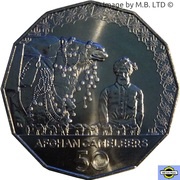 50 Cents - Elizabeth II 6th Portrait - Afghan Cameleers, Australia, 2020 reverse image