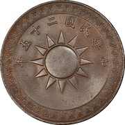 1 Fen Pattern; 2nd series; with Ping obverse image