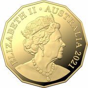 50 Cents - Elizabeth II 6th Portrait - Gold Proof obverse image