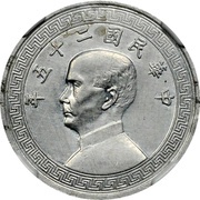 20 Fen Pattern; 2nd series; aluminium obverse image