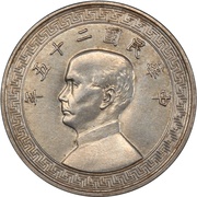 ½ Yuan Pattern; 2nd series obverse image