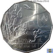 50 Cents - Elizabeth II 6th Portrait - Battle of Nui Le 50 Years, Australia, 2021 reverse image
