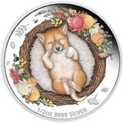 50 Cents - Elizabeth II 6th Portrait - Dreaming Down Under; Dingo, Australia, 2021 reverse image